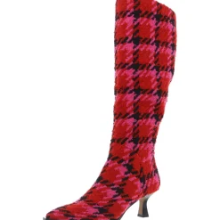 Pamella Zipper Herringbone Knee-High Boots
