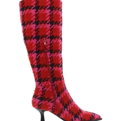 Pamella Zipper Herringbone Knee-High Boots