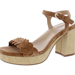 Pandora Braided Ankle Strap Heels