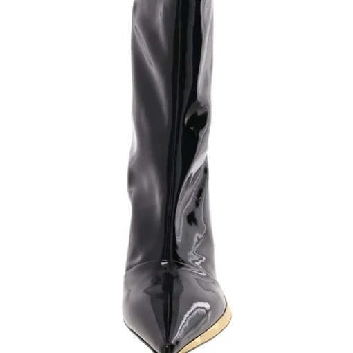 Patent Metallic Booties