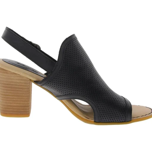 Perforated Leather Heels