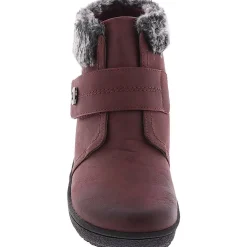 Perth Faux Leather Faux Fur Lined Ankle Boots