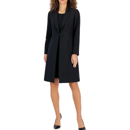 Petites Collar Work Day Wear Two Piece Dress