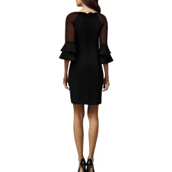 Petites Polka Dot Sheath Dress