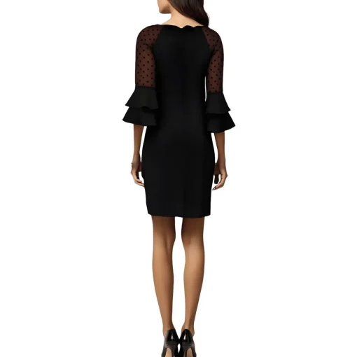 Petites Polka Dot Sheath Dress