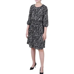 Petites Printed Sheath Dress