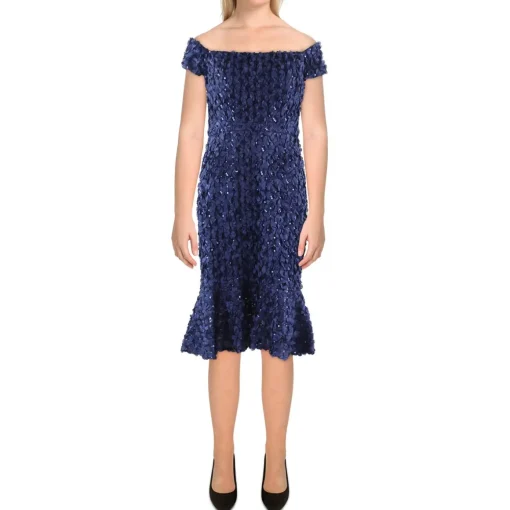 Petites Sequined Cocktail And Party Dress