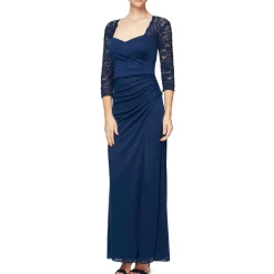 Petites Sweetheart Glitter Formal Dress
