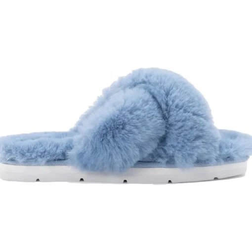 Pillar Faux Fur Slip On Slide Sandals