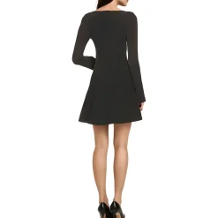 Pintuck Fit & Flare Dress