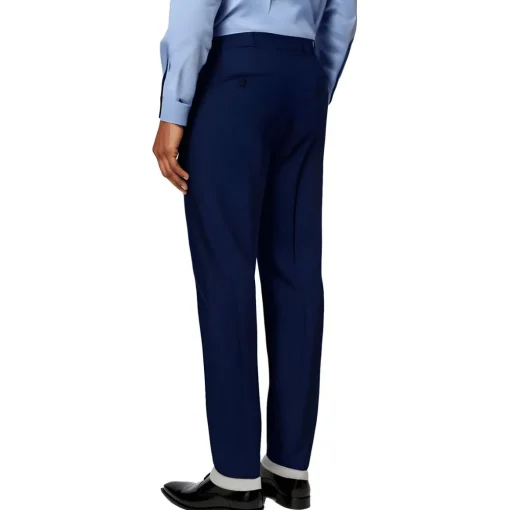 Plaid Wool Dress Pants