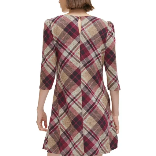 Plaid Work day wear Mini Dress