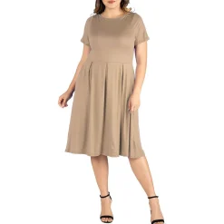 Pleated Shirtdress