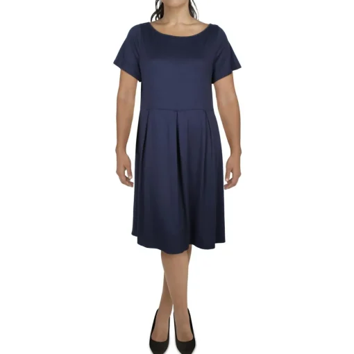 Pleated Shirtdress