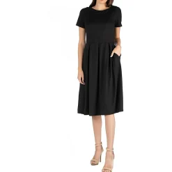 Pleated Shirtdress