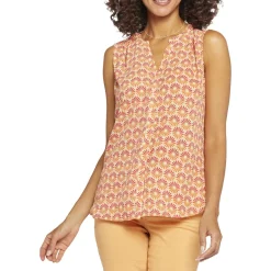Pleated Button Down Blouse