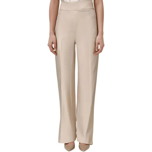 Pleated Wide Leg Trouser Pants