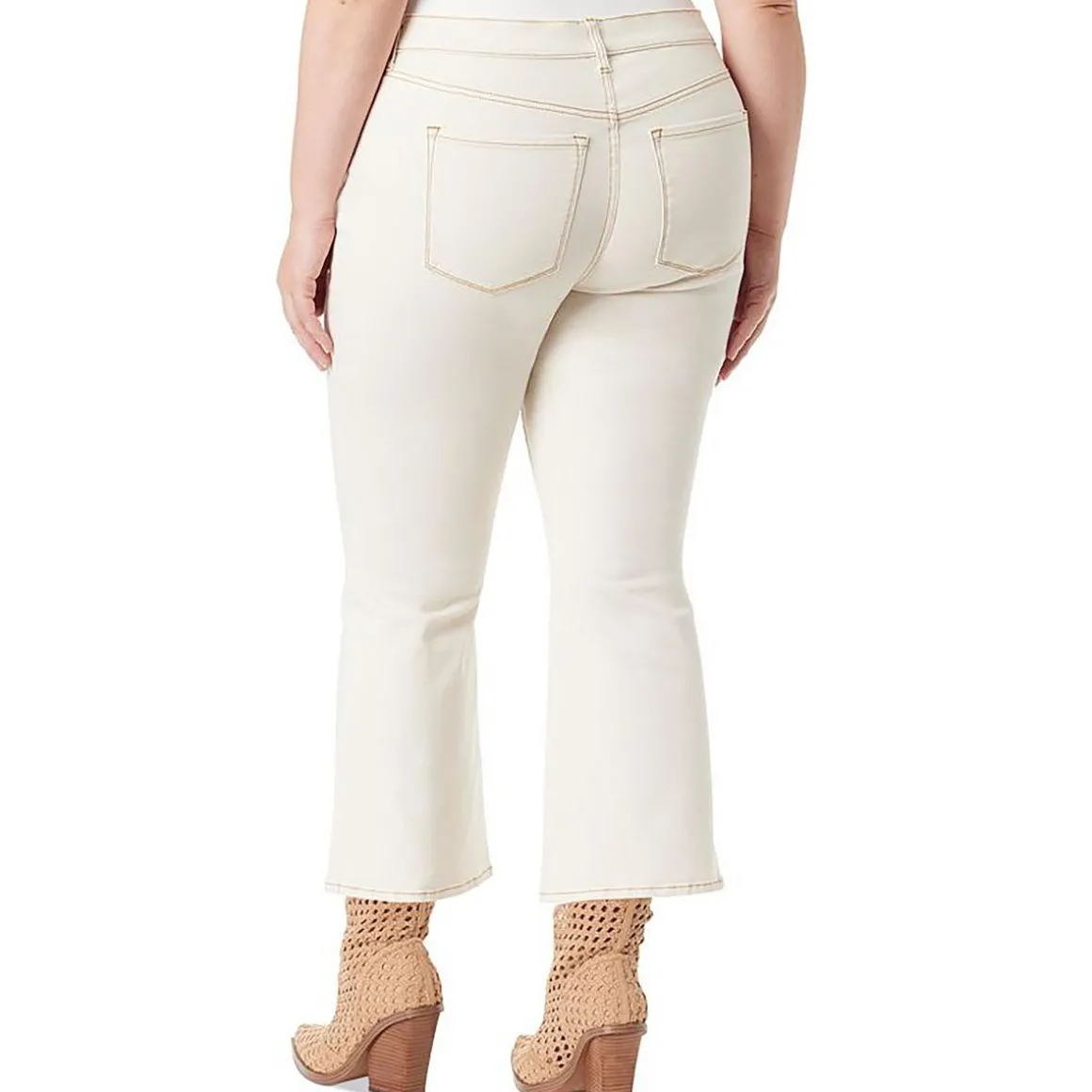 Plus Charmed Flare Denim Ankle Jeans