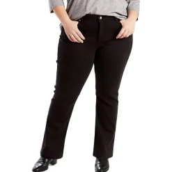 Plus Classic Straight Pocket Denim Straight Leg Jeans