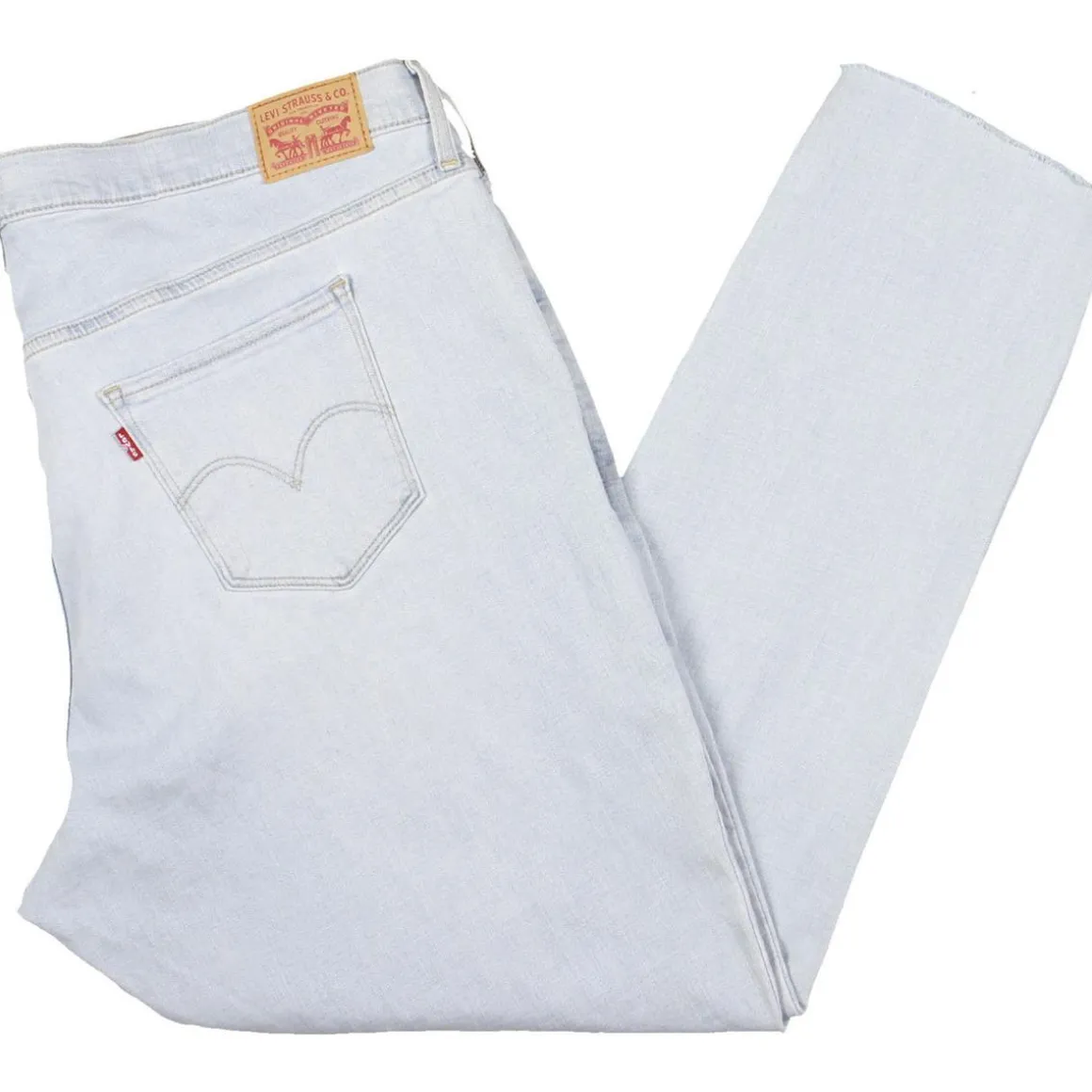 Plus Denim Raw Hem Slim Jeans