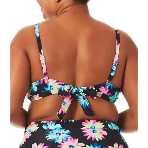 Plus Floral V-Wire Bikini Swim top