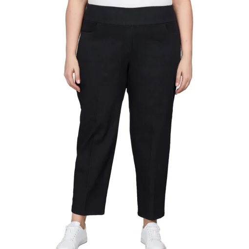 Plus High Rise Stretch Straight Leg Jeans