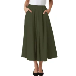 Plus Knit Textured A-Line Skirt