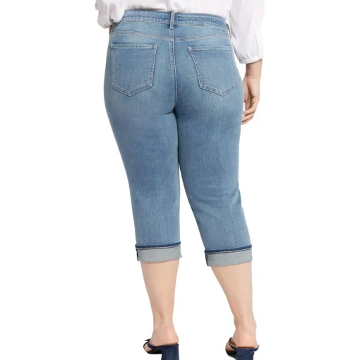 Plus Marilyn Denim Cotton Cropped Jeans