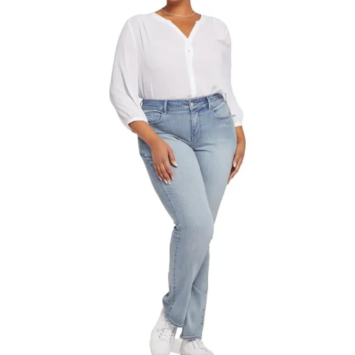 Plus Marilyn Tencel Denim Straight Leg Jeans