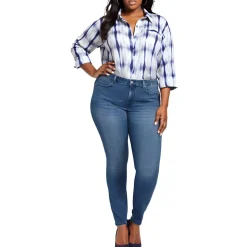 Plus Marilyn Tencel Denim Straight Leg Jeans