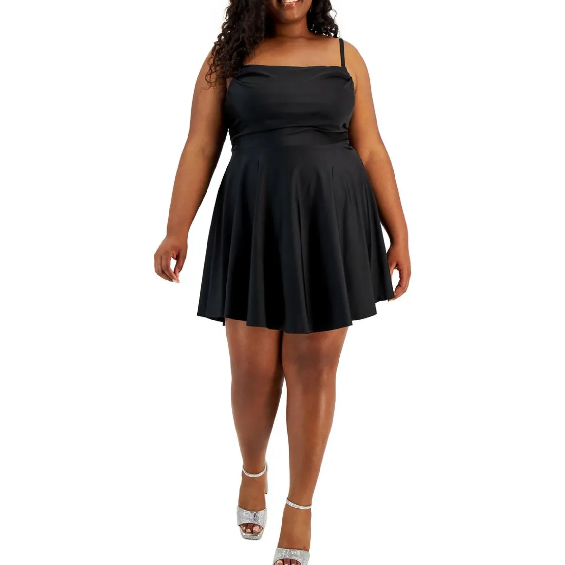 Plus Party Mini Fit & Flare Dress