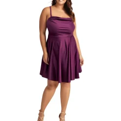 Plus Party Mini Fit & Flare Dress