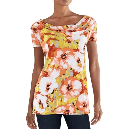 Plus Printed Blouse