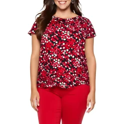 Plus Printed Blouse