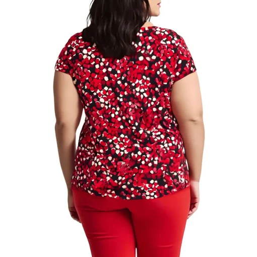 Plus Printed Blouse
