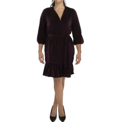 Plus Ruffled Fit & Flare Dress