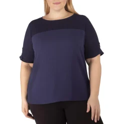 Plus Solid Blouse