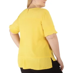 Plus Solid Blouse