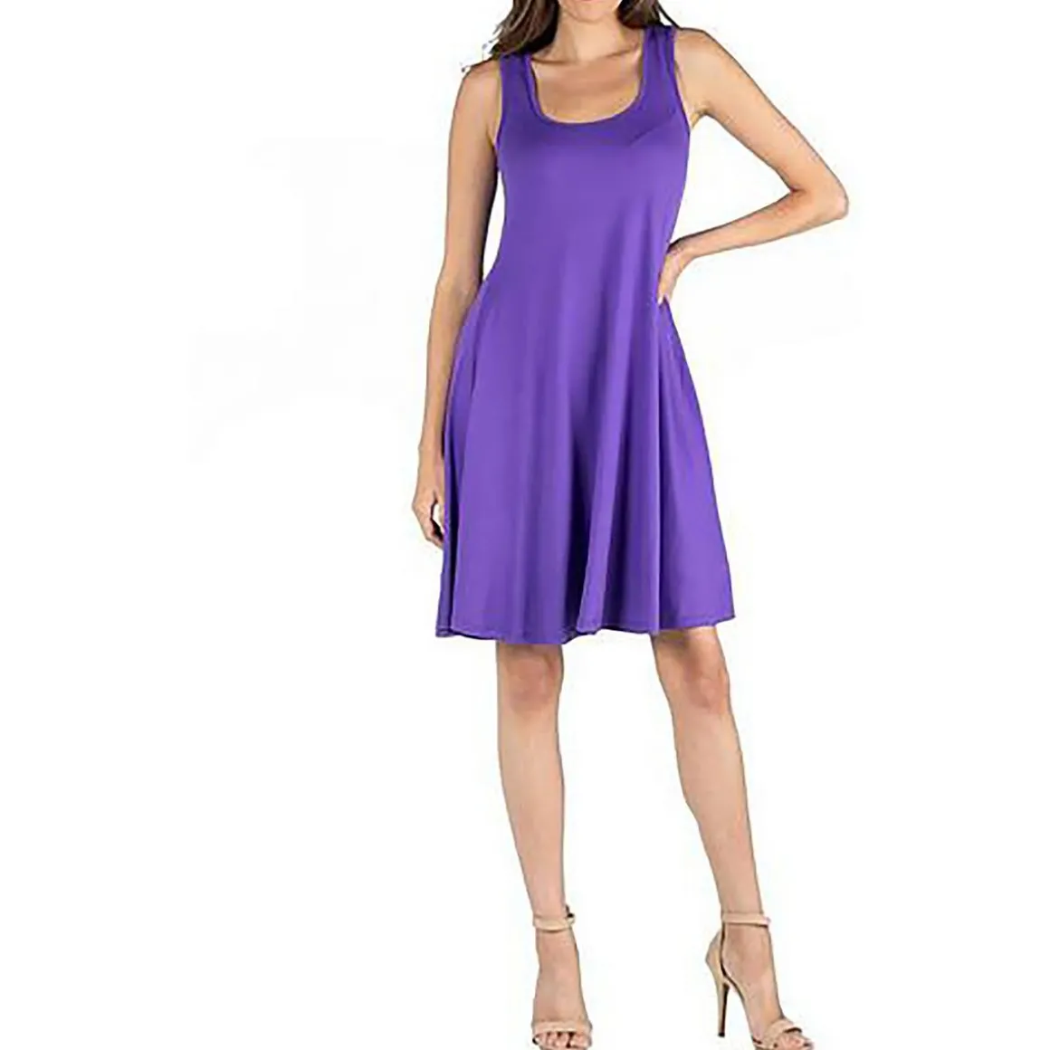 Plus Solid Shift Dress