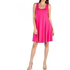 Plus Solid Shift Dress