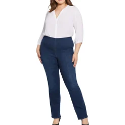 Plus Stretch Denim Straight Leg Jeans