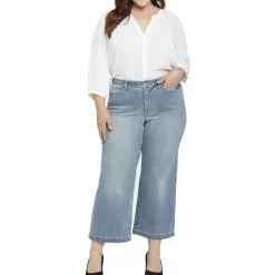 Plus Teresa Denim Wide Leg Jeans