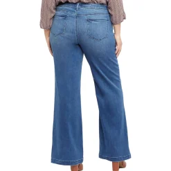 Plus Teresa High Rise Denim Wide Leg Jeans