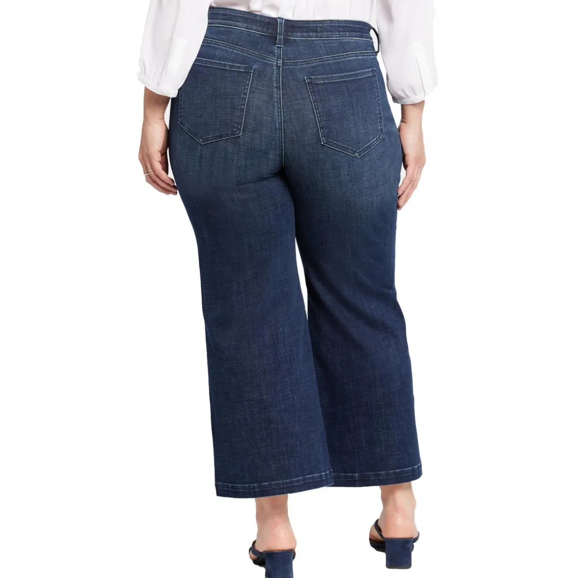 Plus Teresa Stretch Denim Wide Leg Jeans