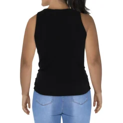 Plus U Neck Sequined Tank Top