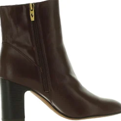 Ponte Zipper Faux Leather Booties