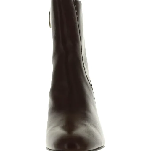 Ponte Zipper Faux Leather Booties