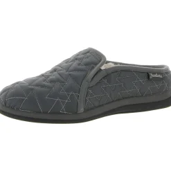 Preston Faux Fur Lined Quilted Slide Slippers