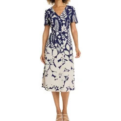 Printed Midi Dress