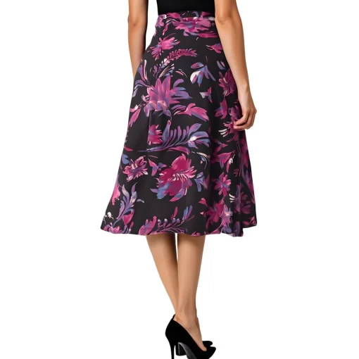 Printed Midi Skirt